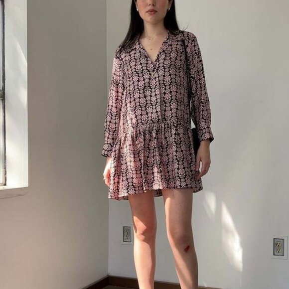 Sandro Chlothilde Drop Waist Silk Dress - Picture 7 of 10